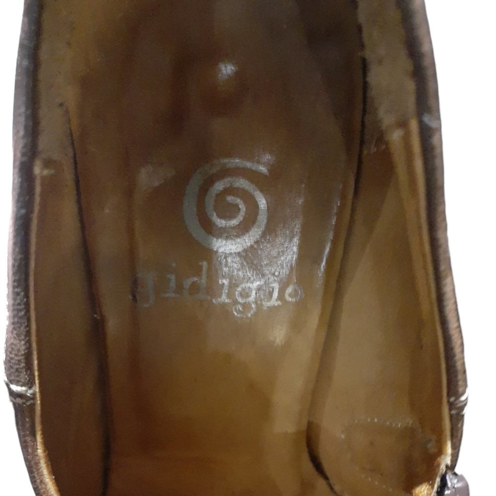 Gidigio Women's Size EU 37.5 Italian Made Leather Shoes Brown - Picture 8 of 8